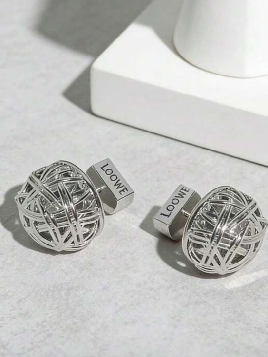 loowe Jewelry - Loowe Silver Woven Knot Stud Earrings